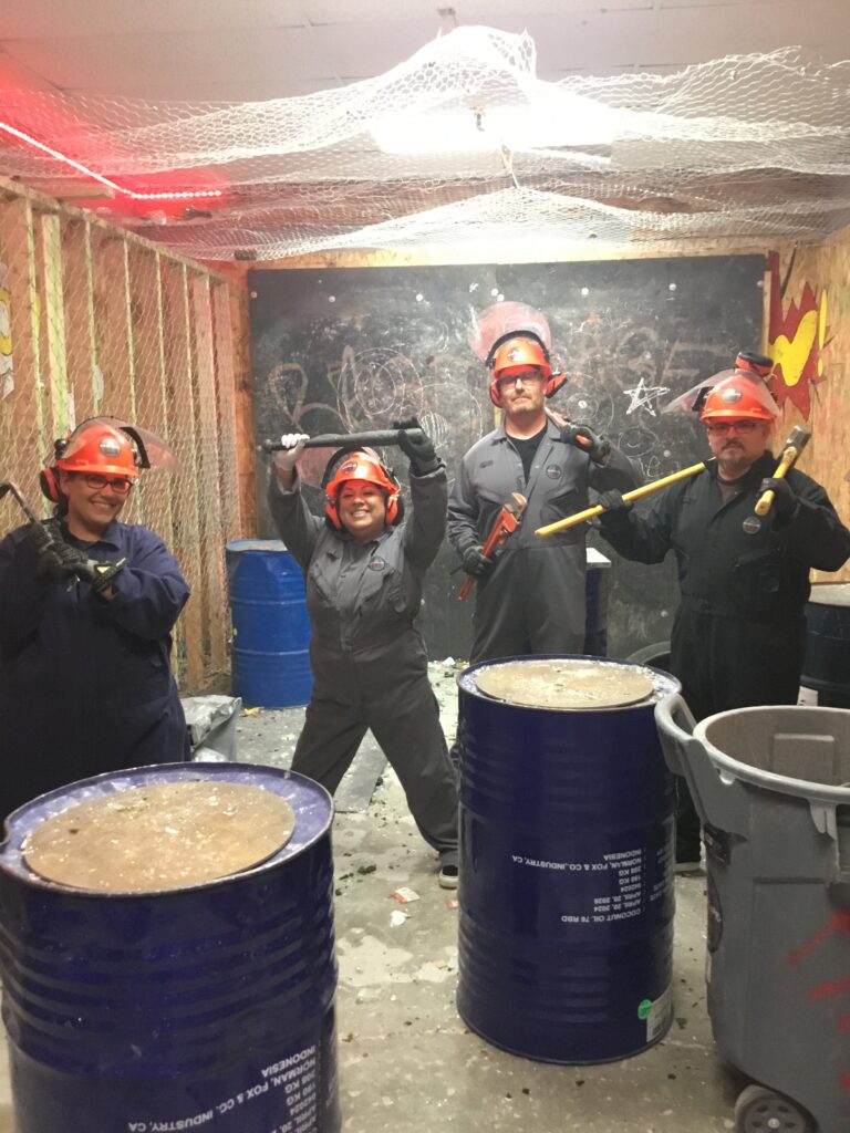 Rage room destruction experience at RageScape Oceanside CA